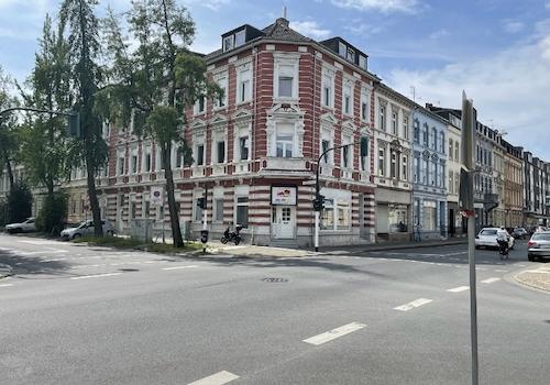 Werbewirksame Ecklage