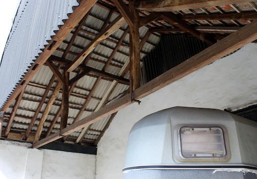 Untere Dachkonstruktion Nebengebäude