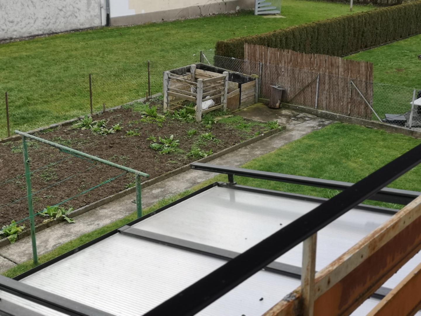 Blick von OG auf Wintergarten