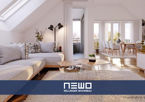 Wohnzimmer DG-Wohnung