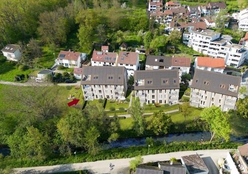 Luftbild mit angrenzendem Landschaftsschutzgebiet