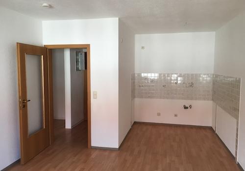 Eingang Wohn- und Eßbereich mit offener Küche