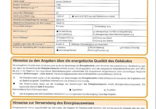 Energieausweis Seite 1