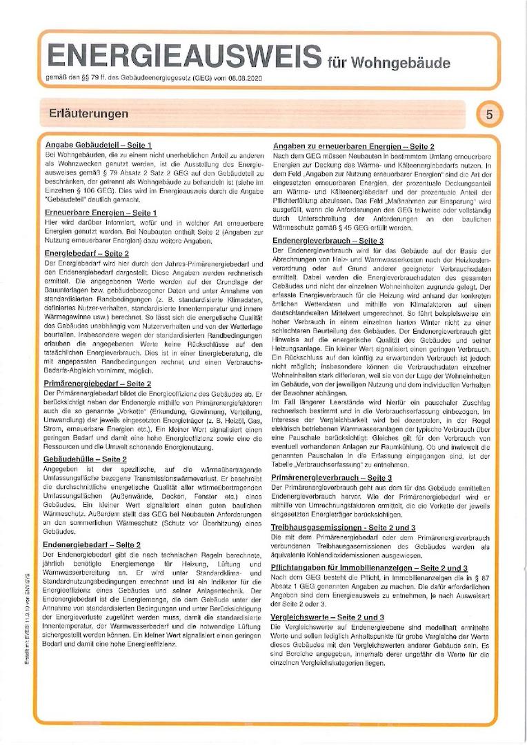 Energieausweis Seite 5