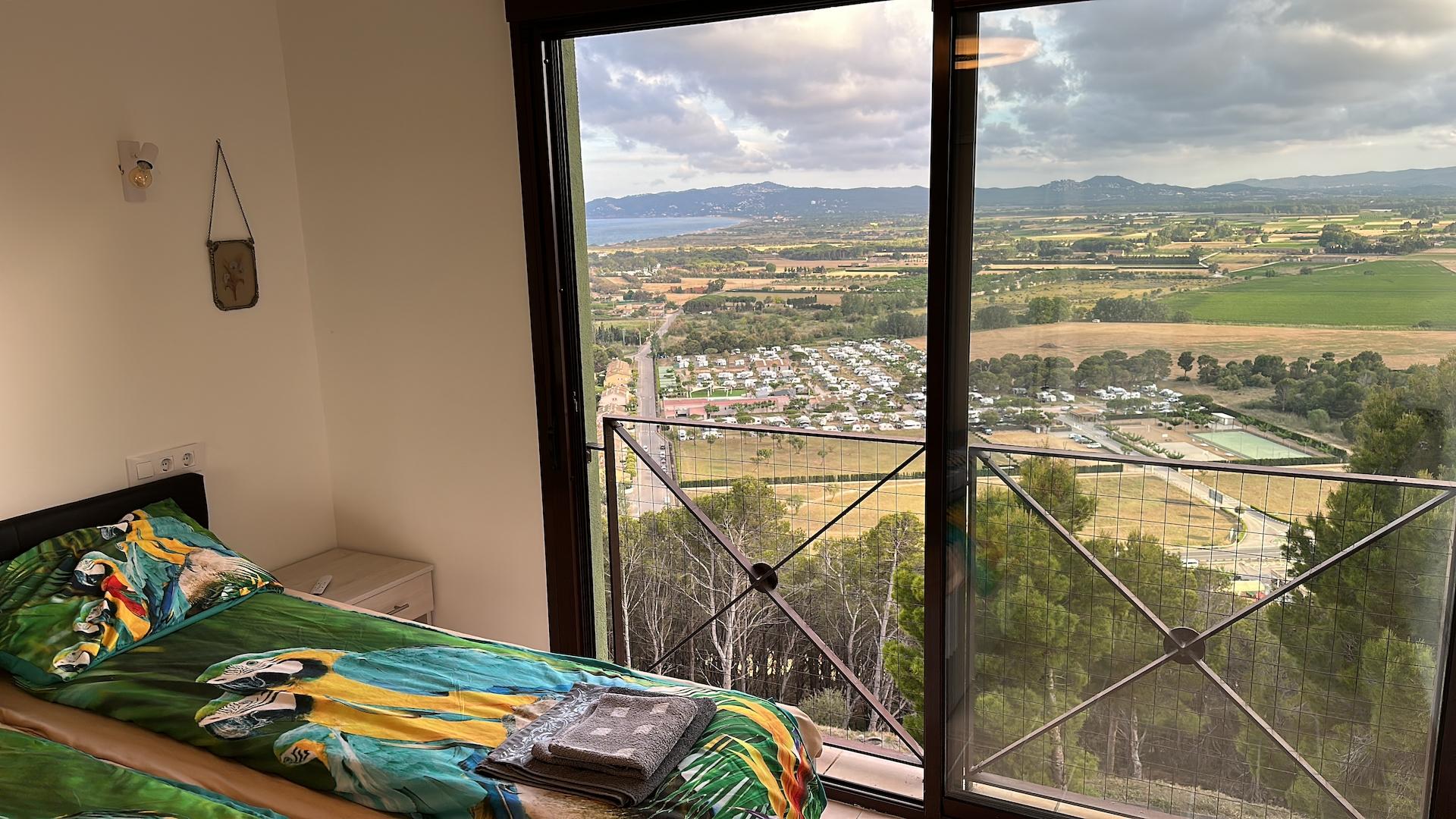 Blick vom Schlafzimmer 