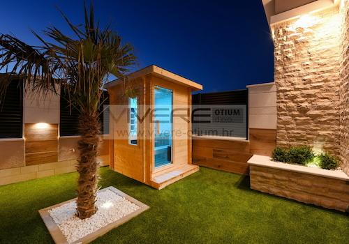 Sauna im Garten