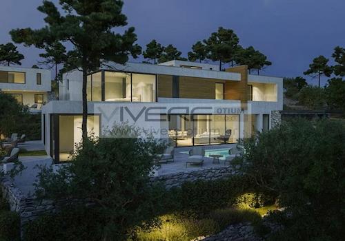 Villa V3 bei Nacht