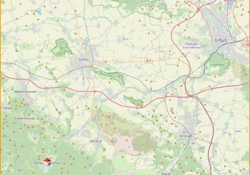 Lage in Thüringen