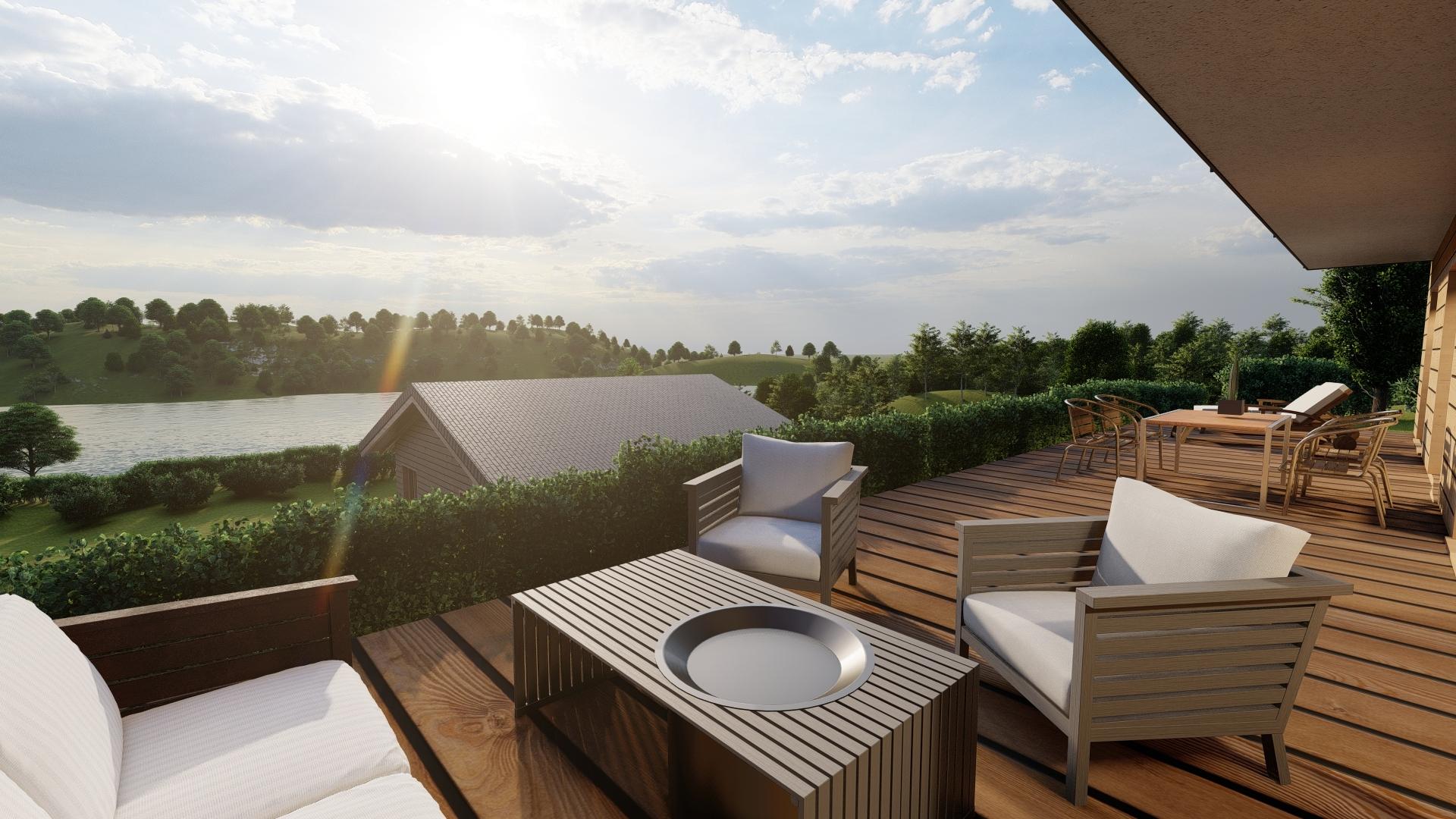 Terrasse mit Seeblick