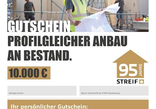 Gutschein Jubi-Spezial -Profilgleicher-Anbau-an-Bestand