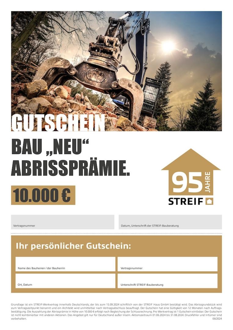 Gutschein Jubi-Spezial -Abrisspraemie