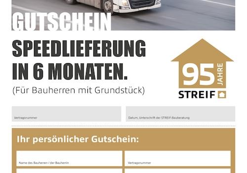 Gutschein Jubi-Spezial-Speedlieferung