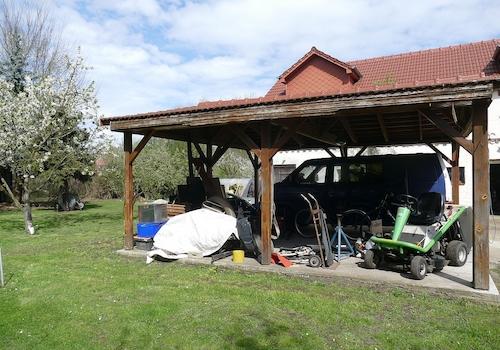 Seitenansicht Carport