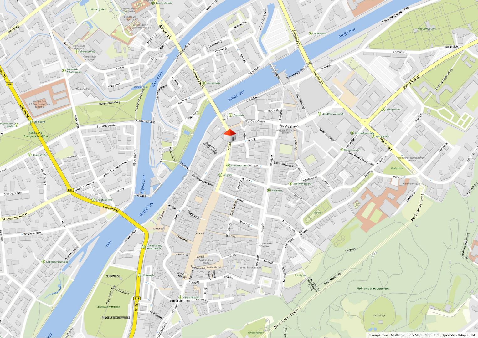 Geolyzer Kartenausschnitt