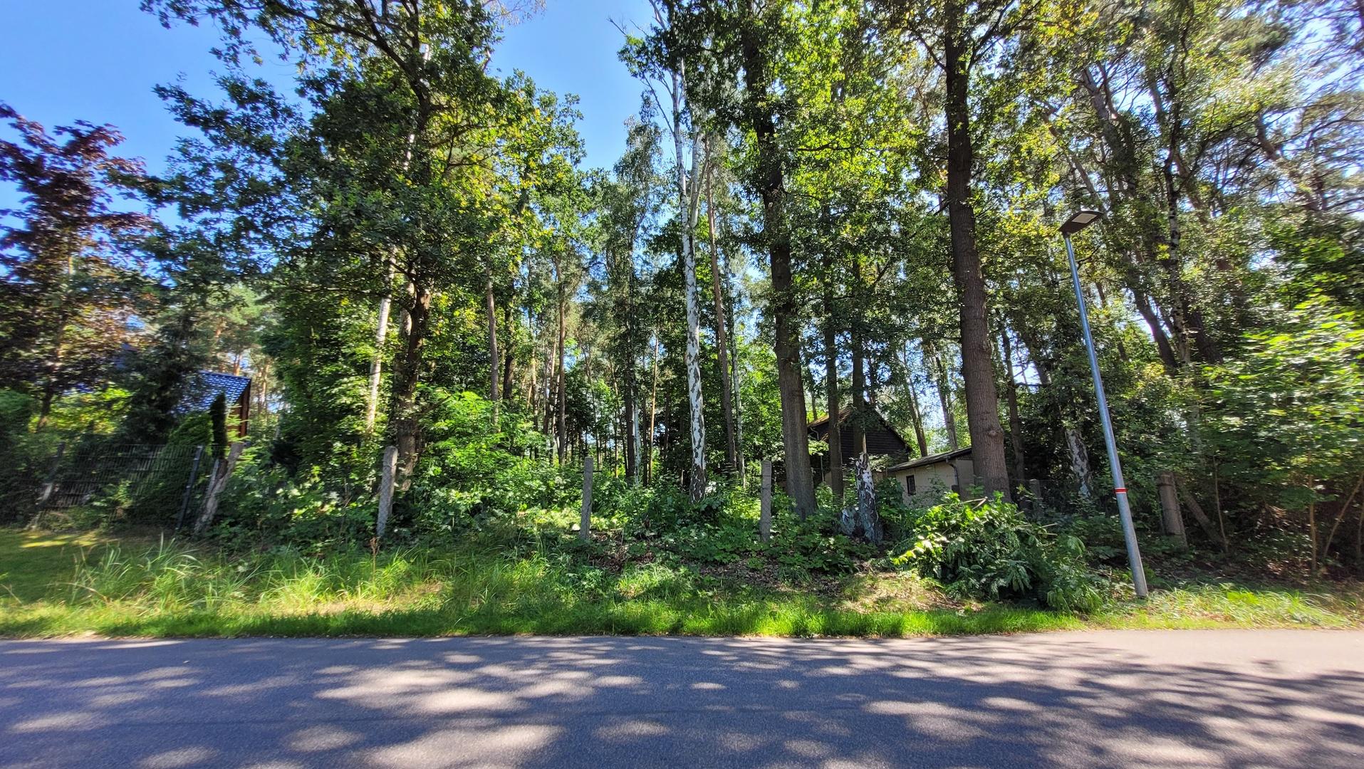 Anliegerstraße vor dem Grundstück mit Erschließungsmedien