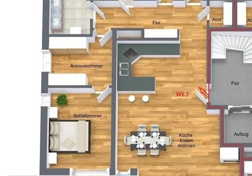 Grundriss WE 7