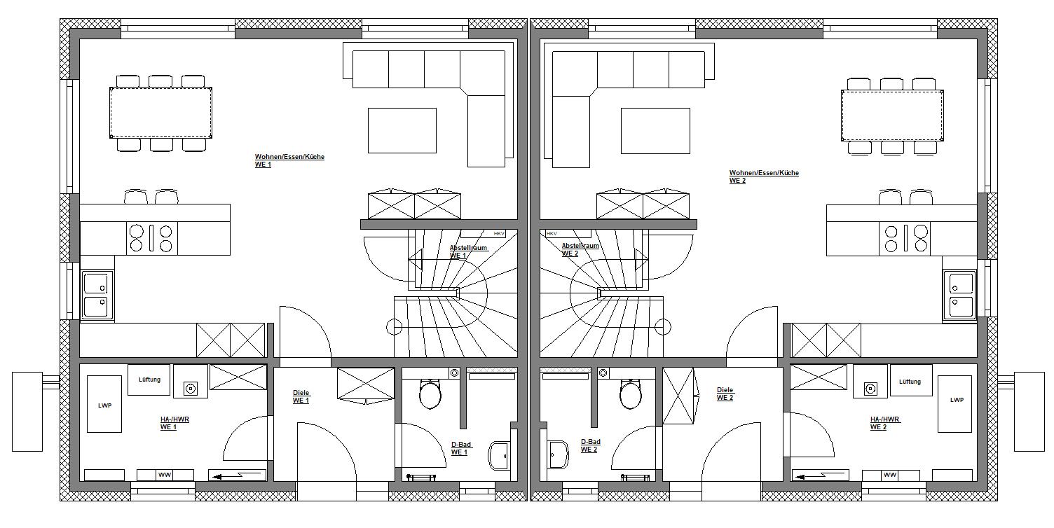 Grundrissvariante Erdgeschoss