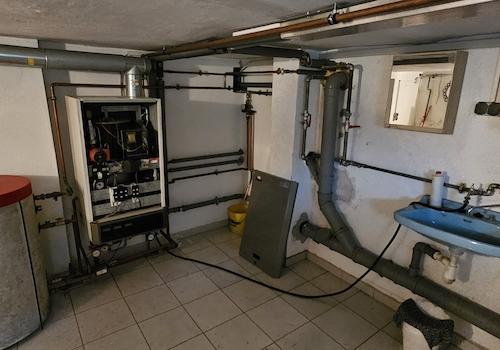 gefliester Keller Heizraum