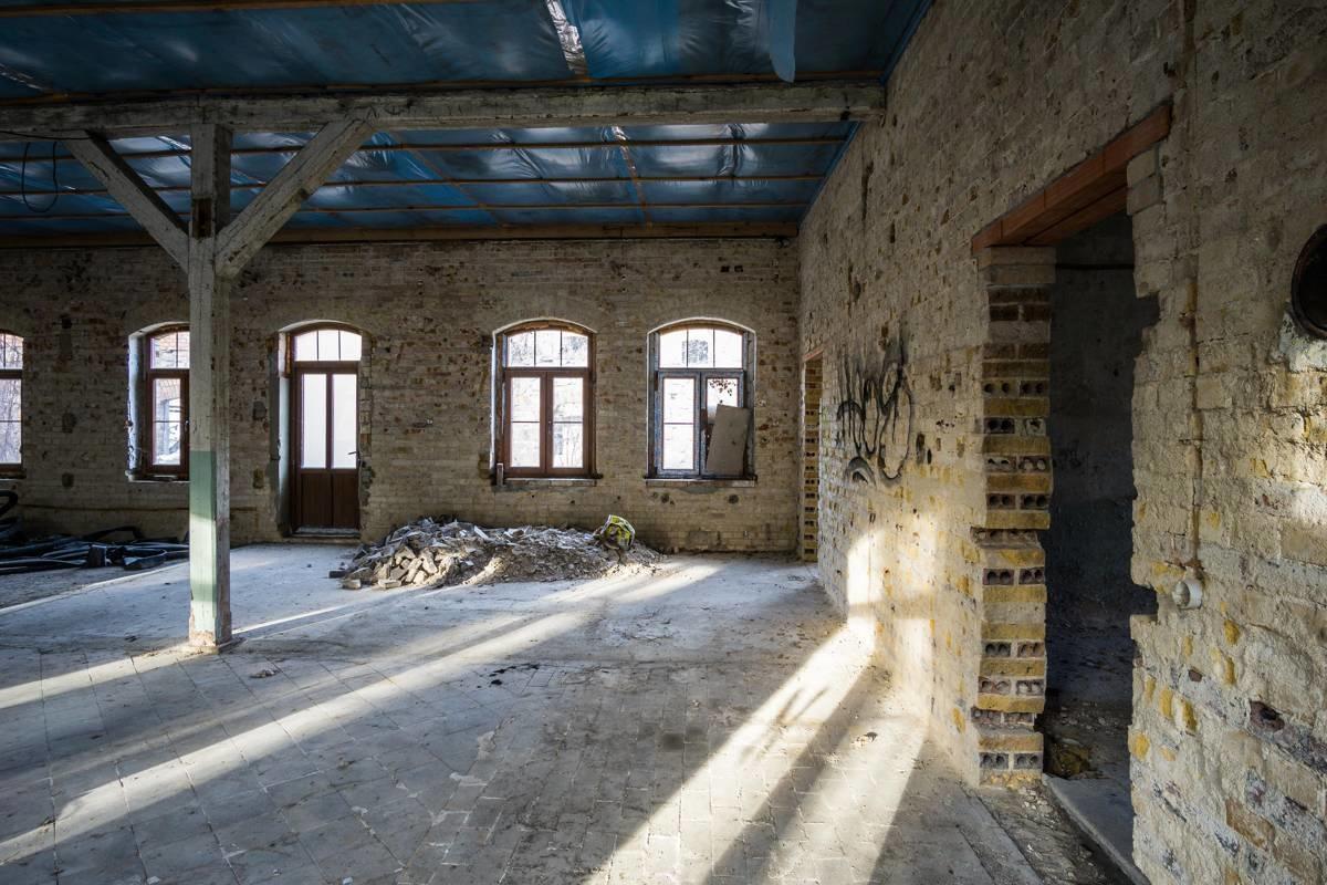 Hauptraum im Verwaltungsgebäude