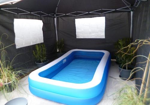 Platz für einen Outdoor-Pool