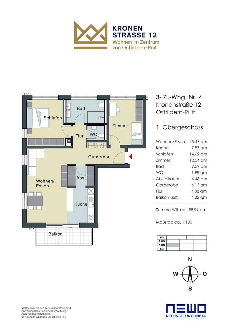 Grundriss Whg. 4