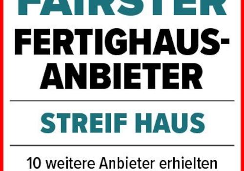 Siegel Fertighaus Streif Haus Gesamtsieger-Sehr Gut