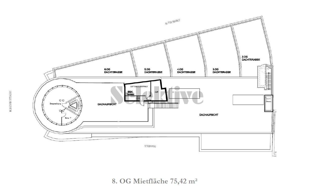 Grundriss 8. OG