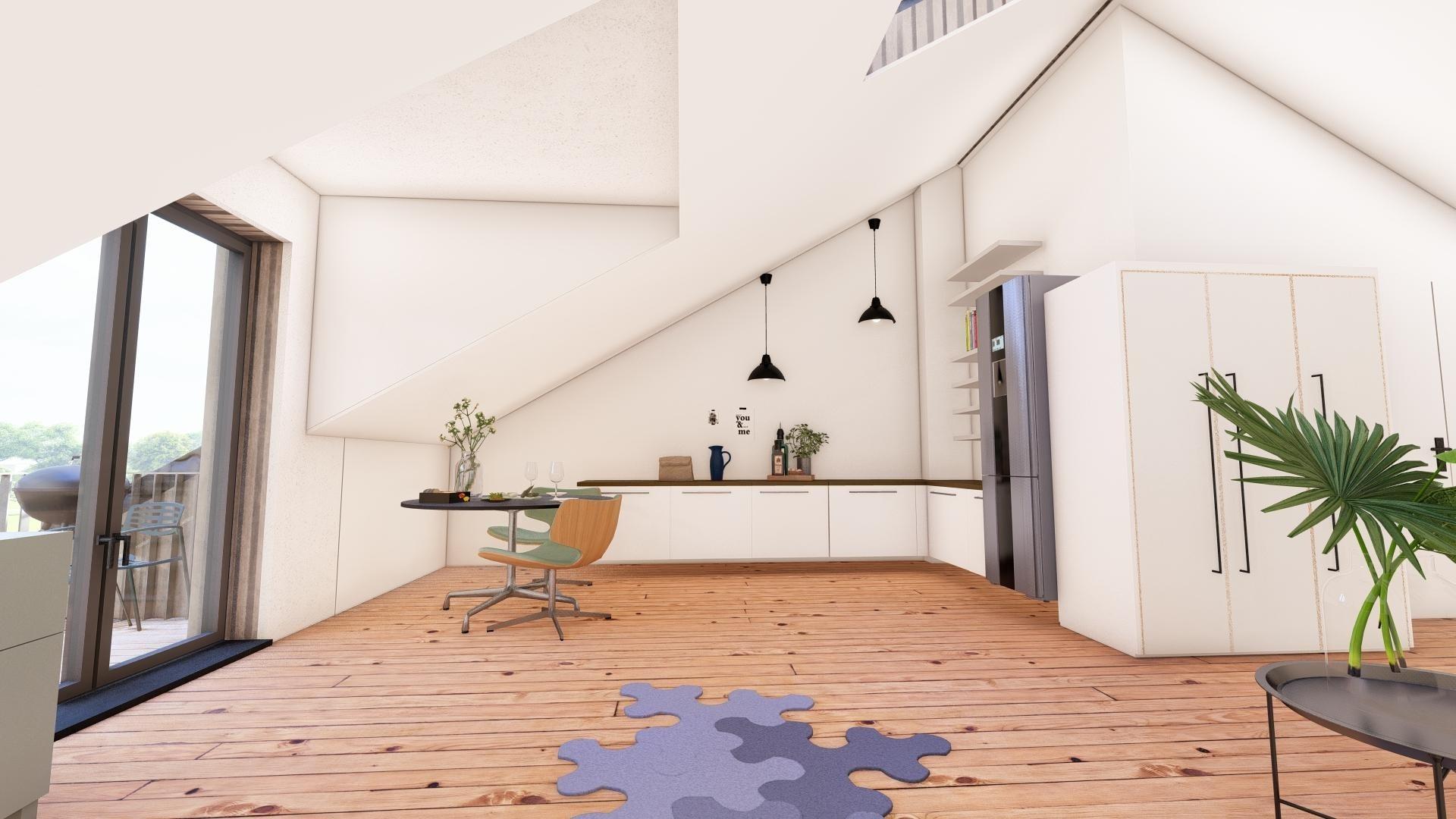 Wohnen mit offener Küche