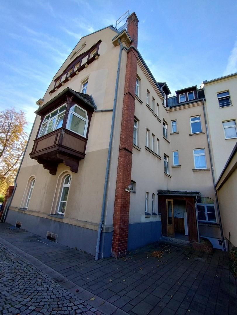 Rückansicht mit Hauseingang