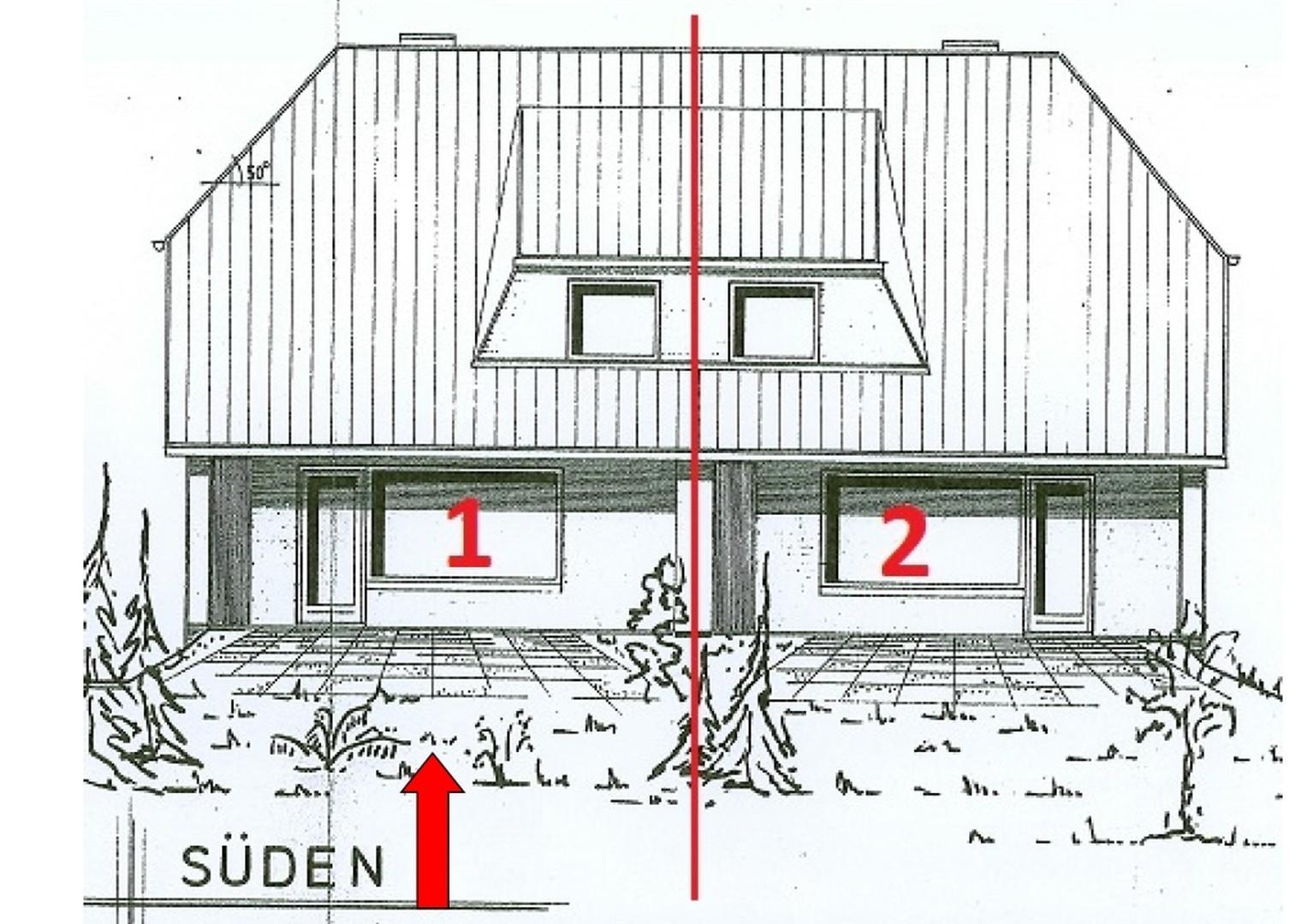 Hausansicht Skizze