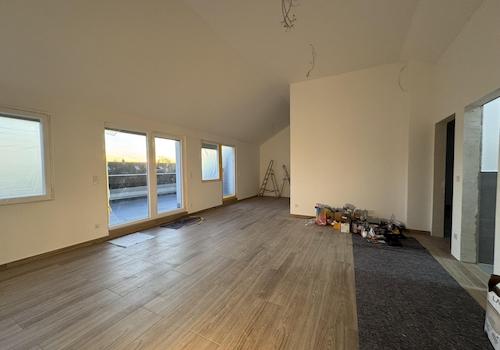 Wohnzimmer mit Wohnküche