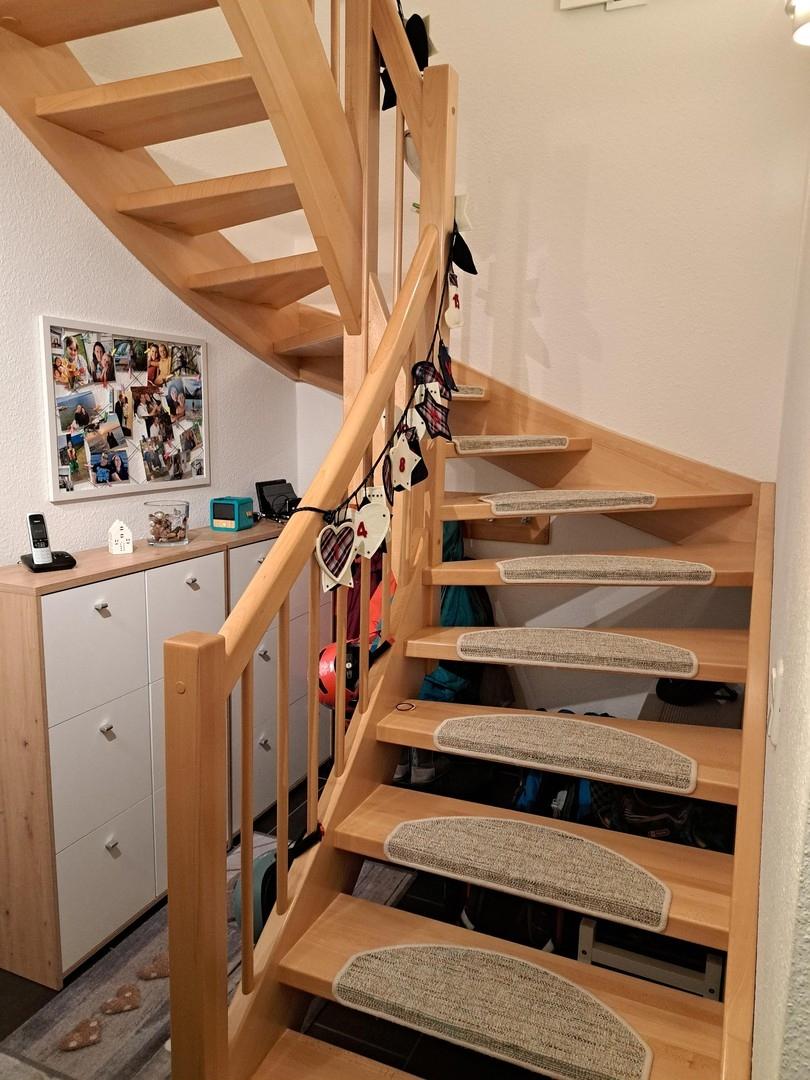Buchenholztreppe