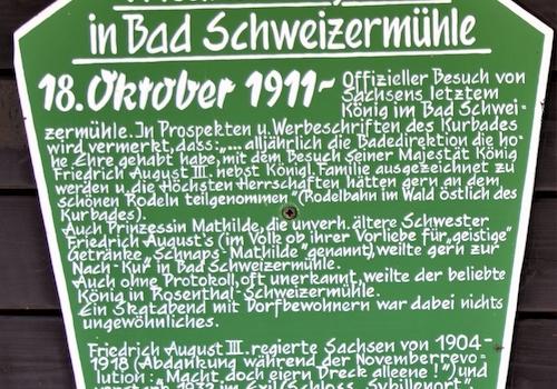Friedrich August III. in Bad Schweizermühle