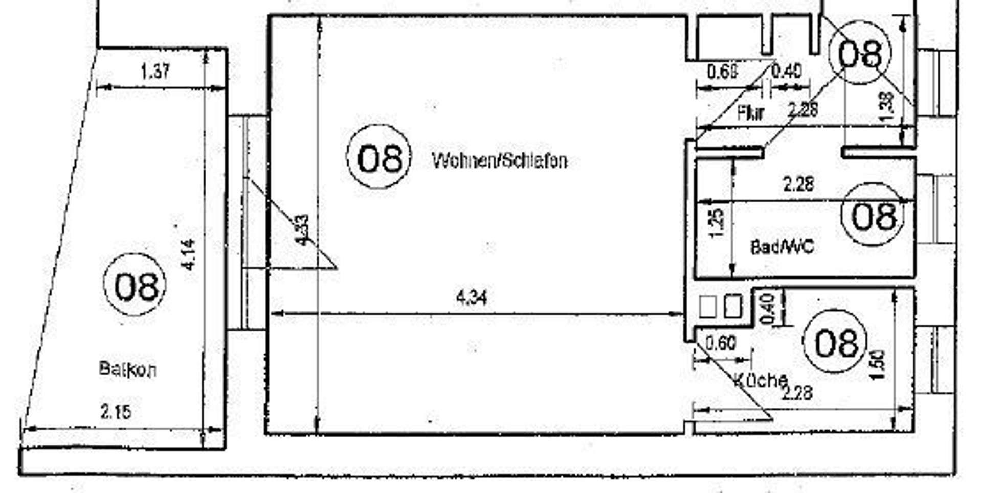 Grundriss WE8