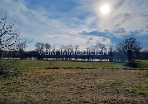 Blick vom Grundstück