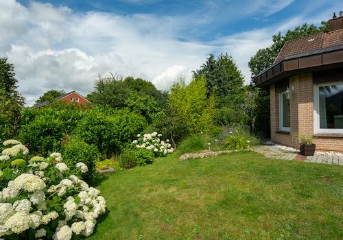 Schön angelegte Beete