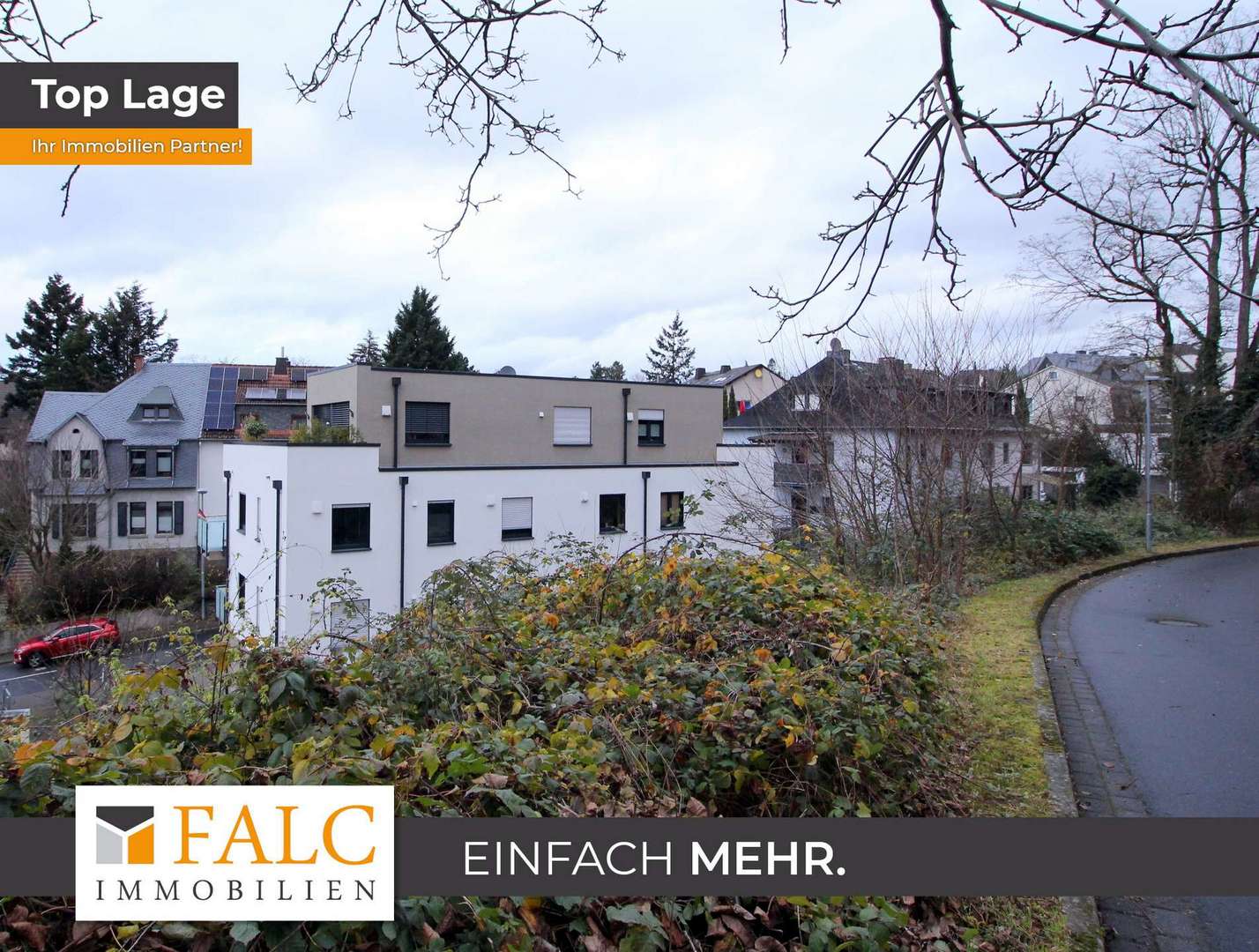 Blick entlang der Straße