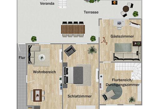 Grundriss Kellergeschoss (nicht maßstabsgetreu)