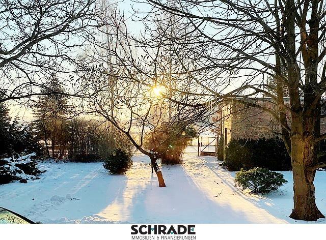 ...und die Winterabendsonne