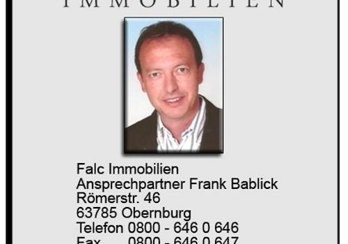 MAKLEREMPFEHLUNG FRANK BABLICK FALC IMMOBILIEN OBERNBURG Immobilienmakler Kosten