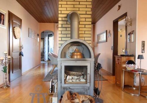 Kaminofen/Esszimmer
