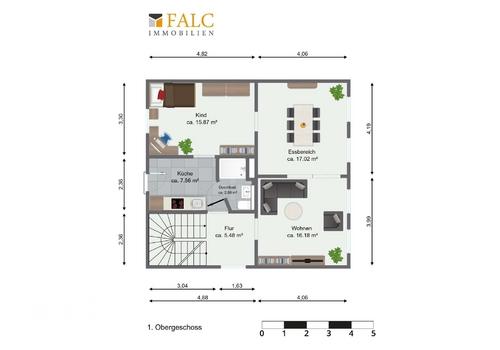Grundriss 1. Obergeschoss