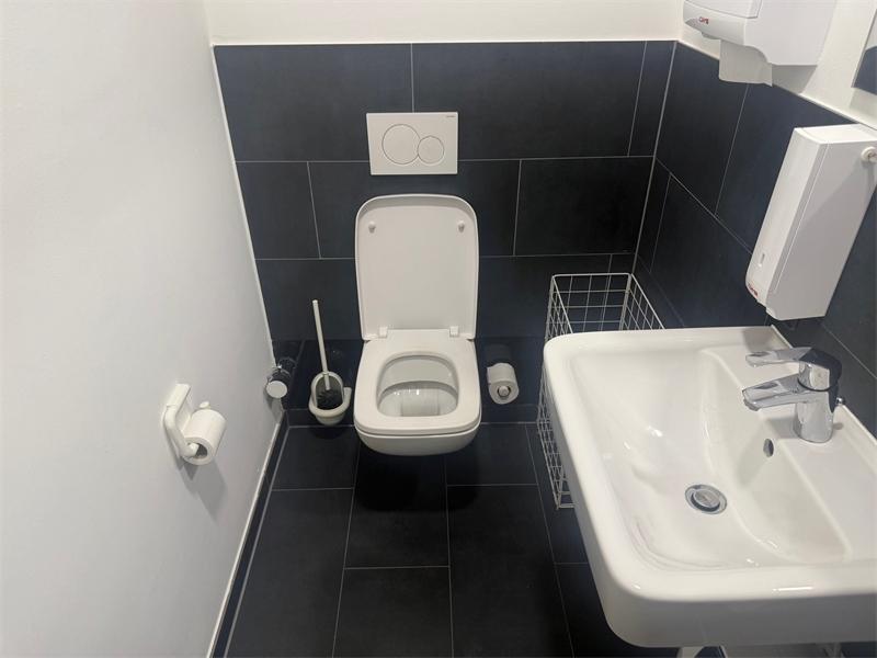 WC in der Halle