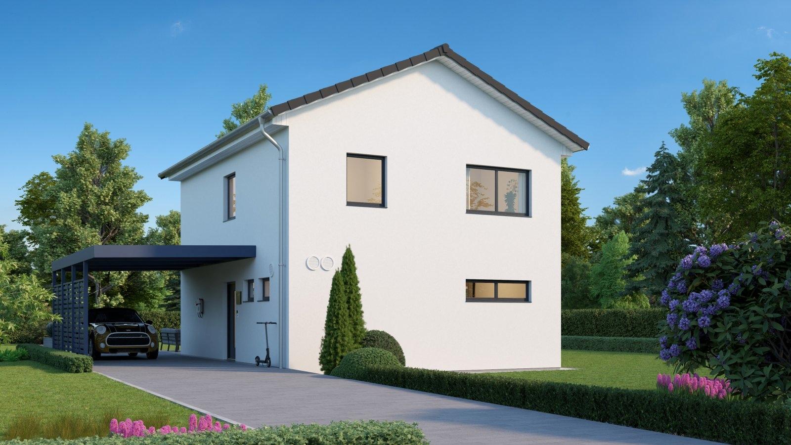 Base Haus Seitenansicht