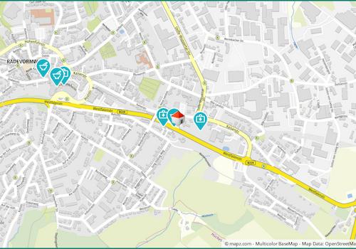 Kartenausschnitt Kaiserstraße