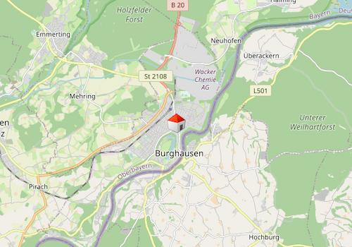 Lageplan Coworking Space Burghausen