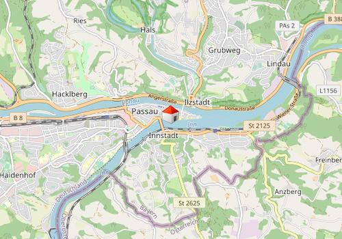 Lageplan - Coworking Space Passau