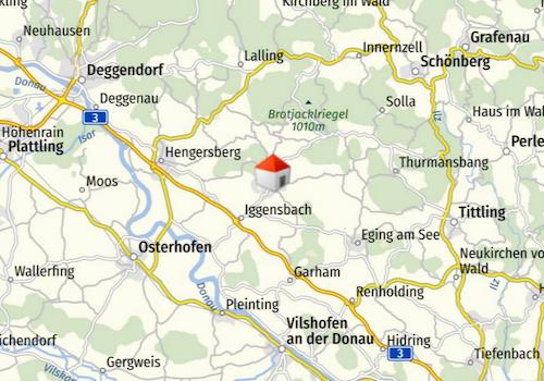 Lage in Niederbayern