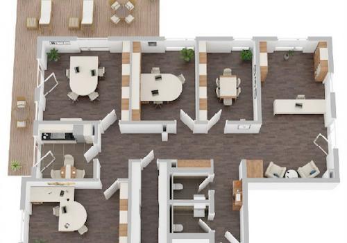 Grundriss Gewerbefläche