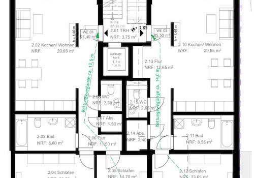 Grundriss Obergeschoss